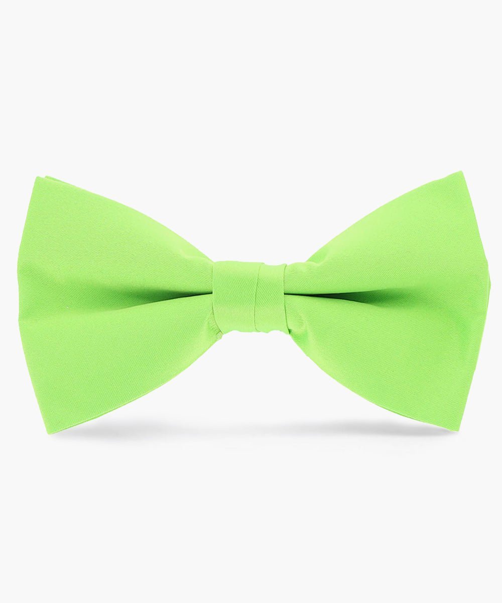 Solid Bow Tie in a Box by Vittorio Farina (basic - bow - tie - lime) for Independent Retail Stores by Dubal Brothers