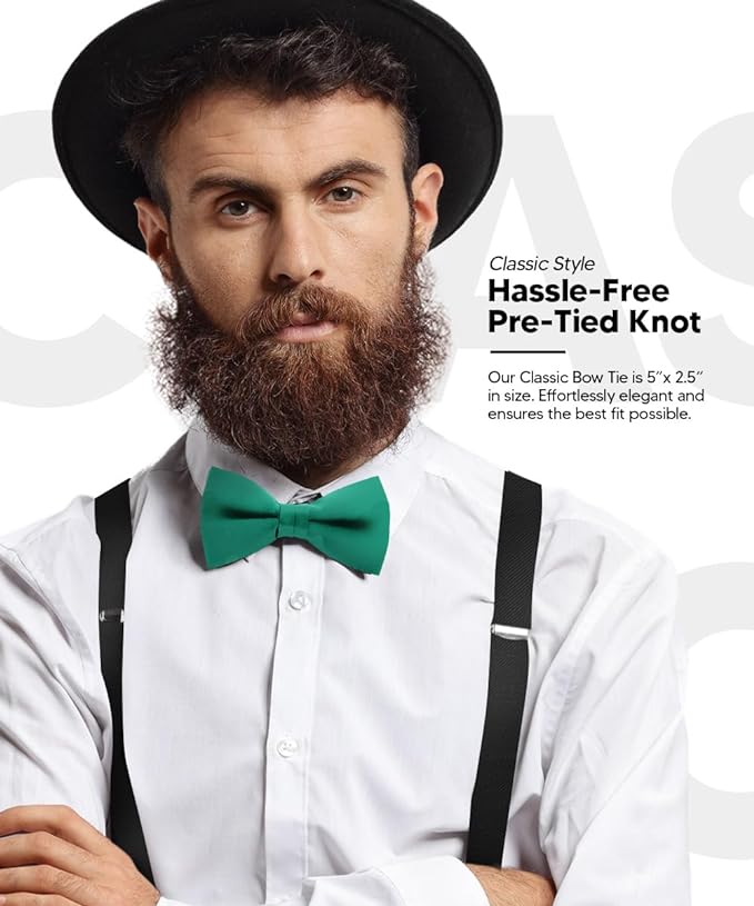 Solid Bow Tie in a Box by Vittorio Farina (basic - bow - tie - lime) for Independent Retail Stores by Dubal Brothers