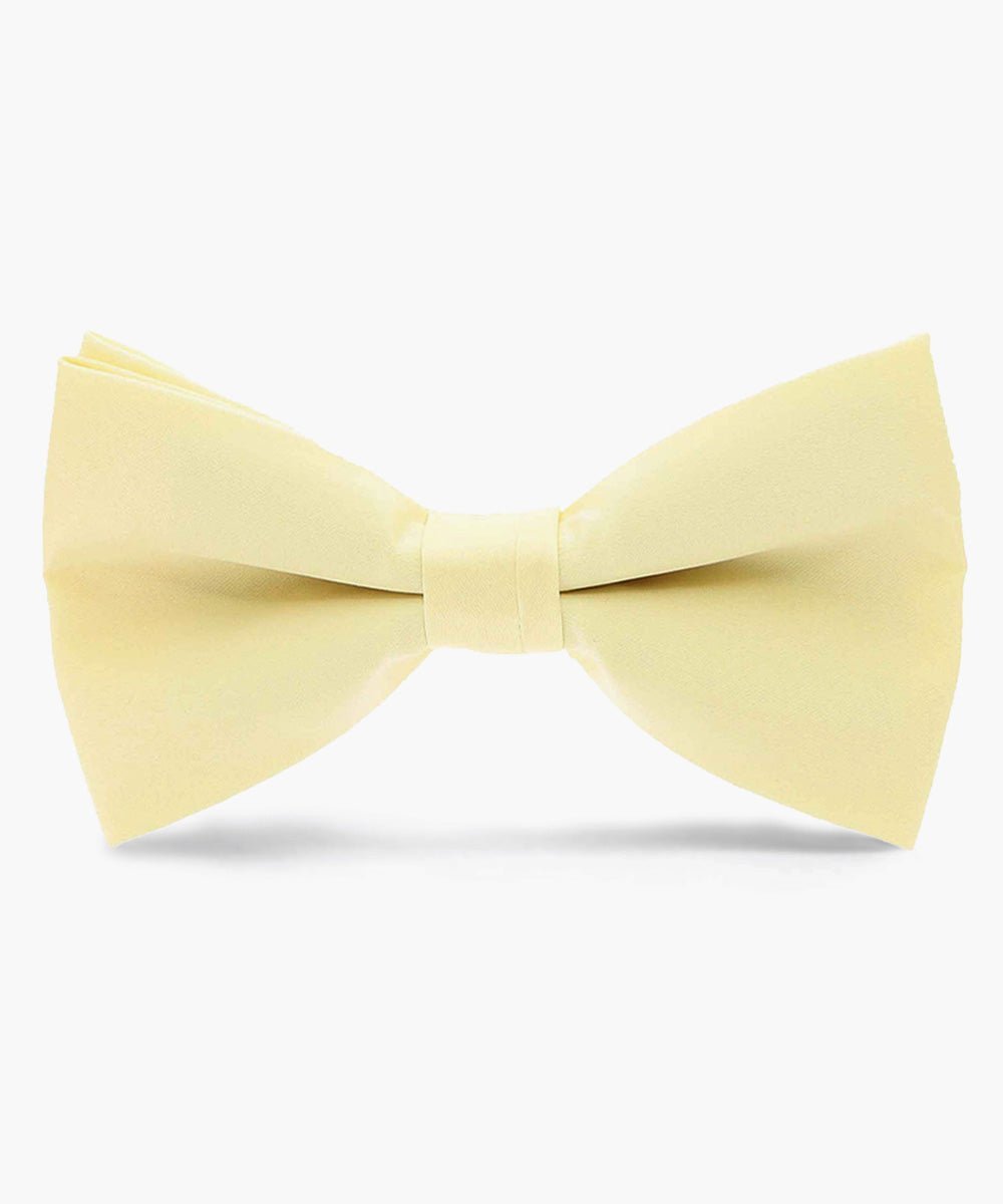 Solid Bow Tie in a Box by Vittorio Farina (basic - bow - tie - maize) for Independent Retail Stores by Dubal Brothers
