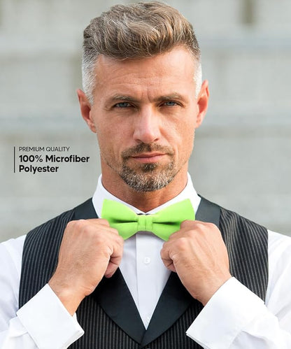 Solid Bow Tie in a Box by Vittorio Farina (basic - bow - tie - mint) for Independent Retail Stores by Dubal Brothers