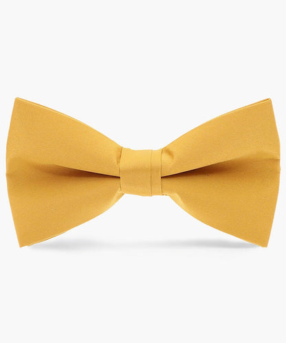 Solid Bow Tie in a Box by Vittorio Farina (basic - bow - tie - mustard) for Independent Retail Stores by Dubal Brothers