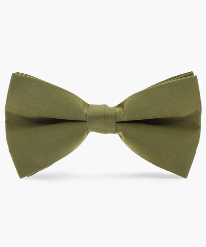 Solid Bow Tie in a Box by Vittorio Farina (basic - bow - tie - olive) for Independent Retail Stores by Dubal Brothers