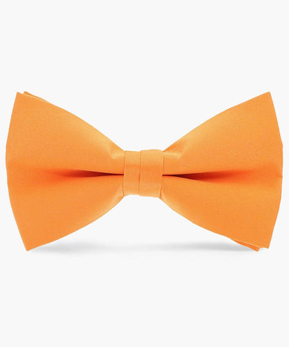 Solid Bow Tie in a Box by Vittorio Farina (basic - bow - tie - orange) for Independent Retail Stores by Dubal Brothers