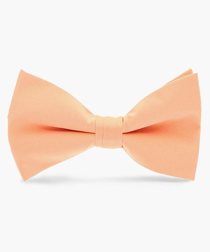 Solid Bow Tie in a Box by Vittorio Farina (basic - bow - tie - peach) for Independent Retail Stores by Dubal Brothers