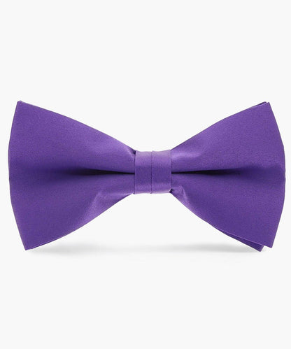 Solid Bow Tie in a Box by Vittorio Farina (basic - bow - tie - purple) for Independent Retail Stores by Dubal Brothers