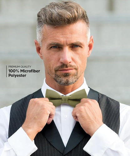 Solid Bow Tie in a Box by Vittorio Farina (basic - bow - tie - red) for Independent Retail Stores by Dubal Brothers