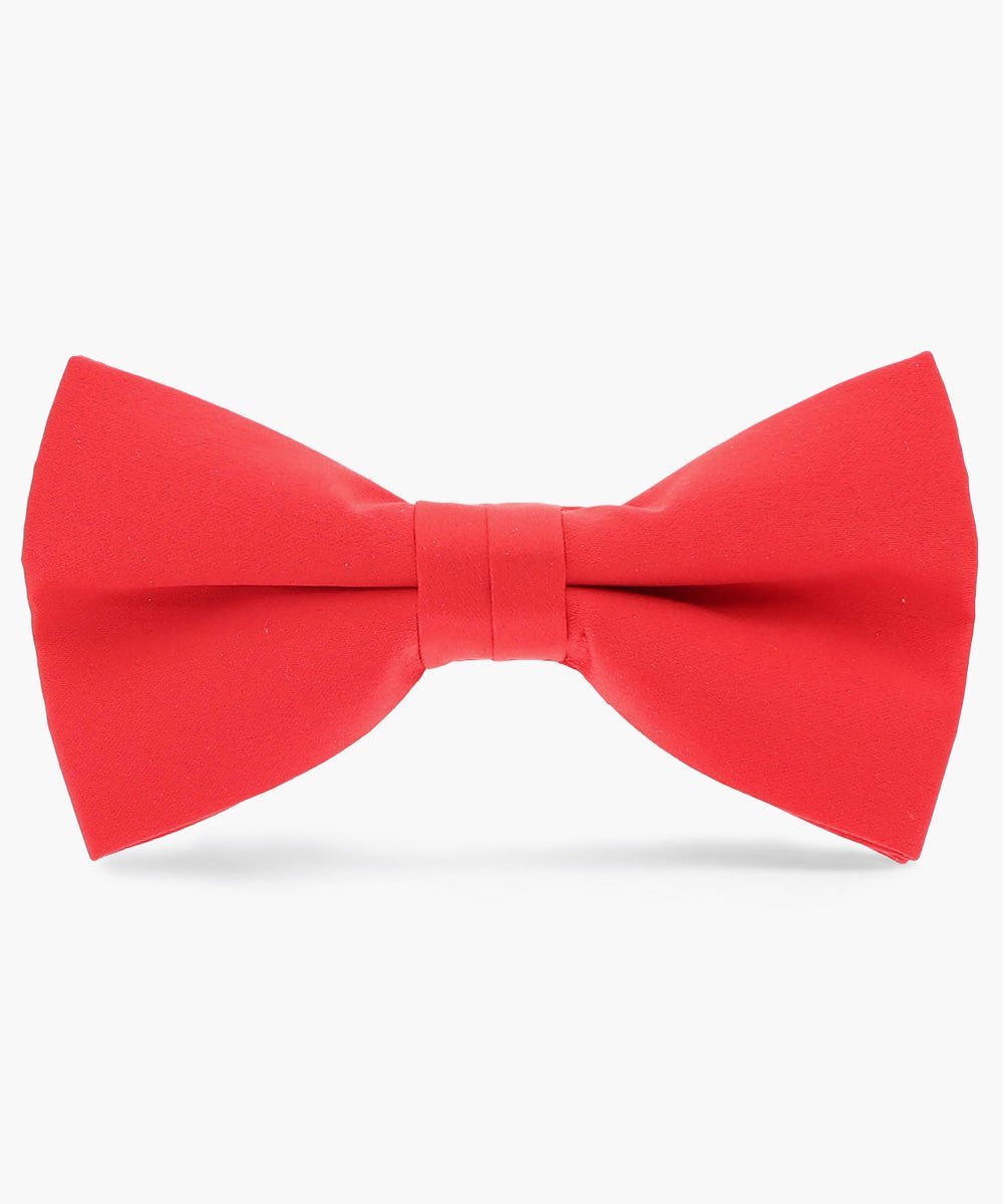 Solid Bow Tie in a Box by Vittorio Farina (basic - bow - tie - red) for Independent Retail Stores by Dubal Brothers