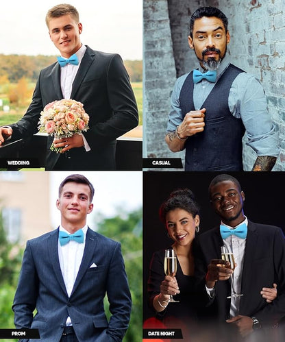 Solid Bow Tie in a Box by Vittorio Farina (basic - bow - tie - rose - gold) for Independent Retail Stores by Dubal Brothers