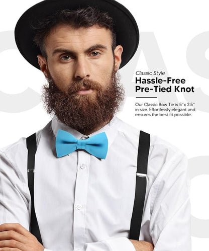 Solid Bow Tie in a Box by Vittorio Farina (basic - bow - tie - rose - gold) for Independent Retail Stores by Dubal Brothers