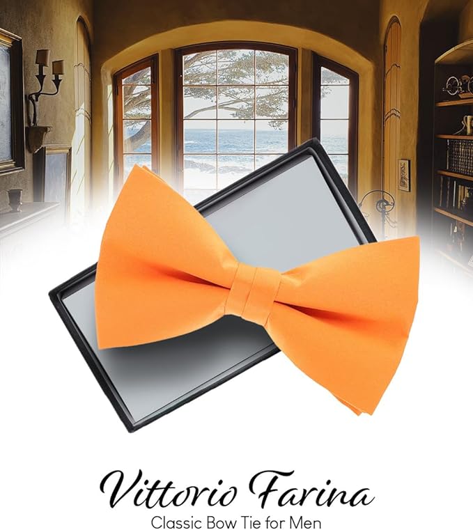 Solid Bow Tie in a Box by Vittorio Farina (basic - bow - tie - royal) for Independent Retail Stores by Dubal Brothers