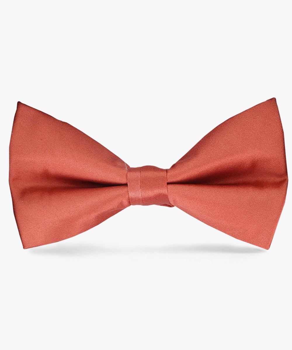 Solid Bow Tie in a Box by Vittorio Farina (basic - bow - tie - rust) for Independent Retail Stores by Dubal Brothers