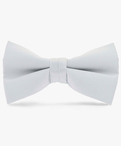 Solid Bow Tie in a Box by Vittorio Farina (basic - bow - tie - silver) for Independent Retail Stores by Dubal Brothers