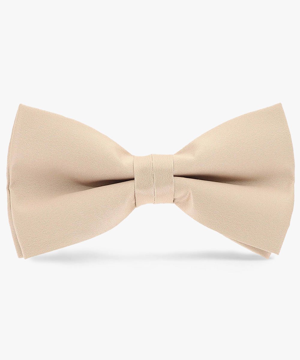 Solid Bow Tie in a Box by Vittorio Farina (basic - bow - tie - taupe) for Independent Retail Stores by Dubal Brothers