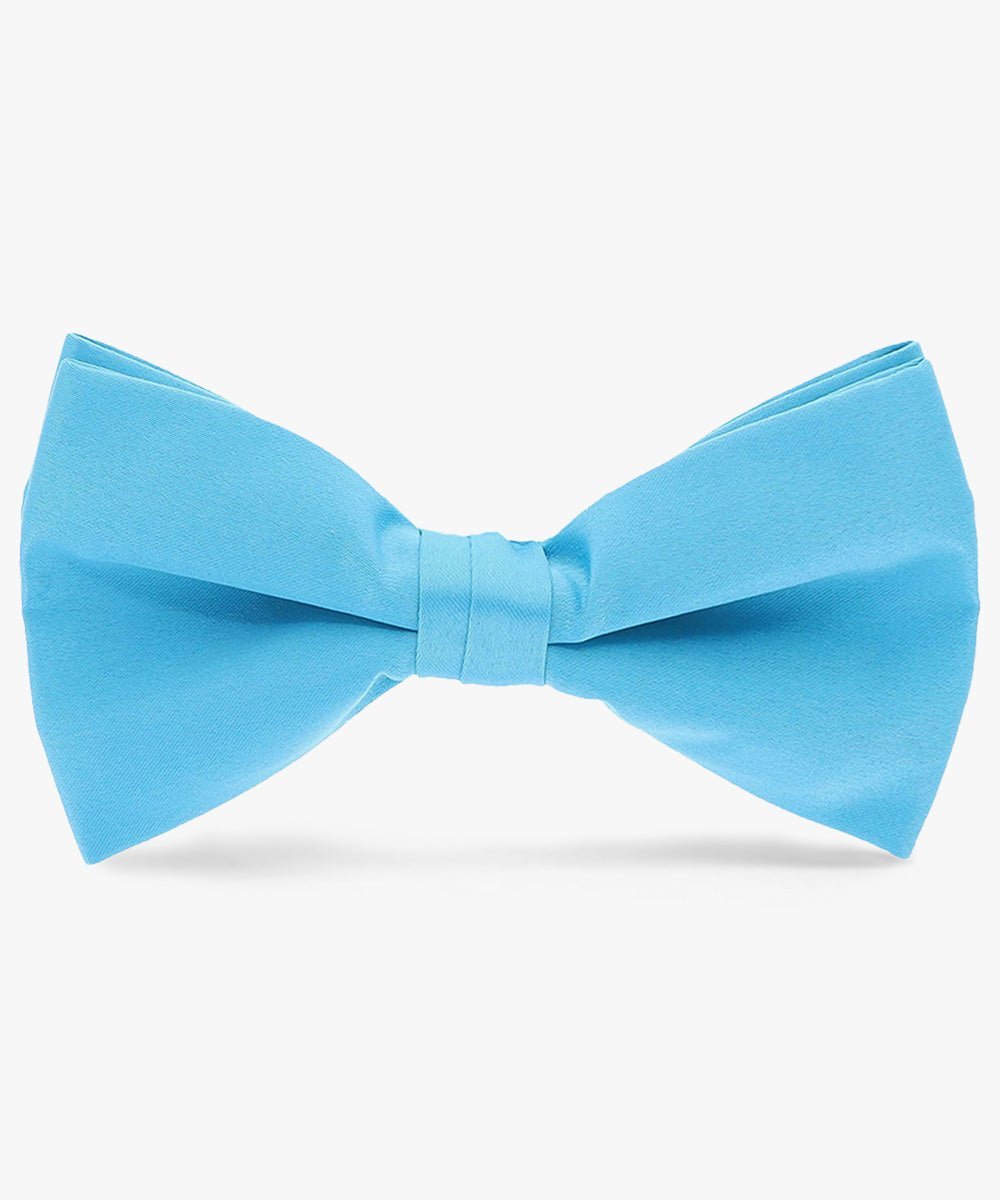 Solid Bow Tie in a Box by Vittorio Farina (basic - bow - tie - turquoise) for Independent Retail Stores by Dubal Brothers