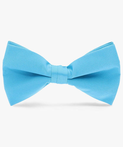 Solid Bow Tie in a Box by Vittorio Farina (basic - bow - tie - turquoise) for Independent Retail Stores by Dubal Brothers