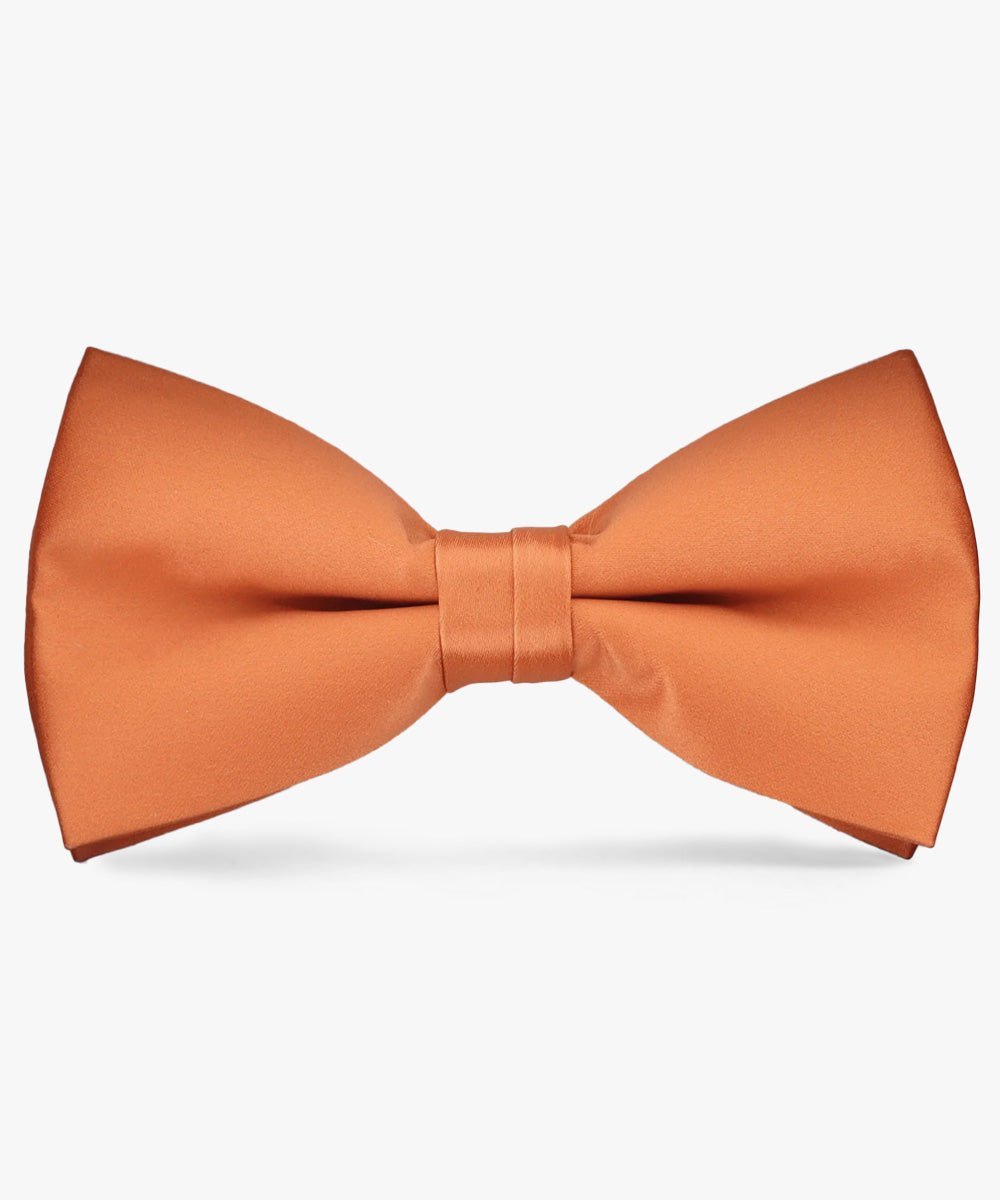 Solid Bow Tie in a Box by Vittorio Farina (basic - bow - tie - UT - orange) for Independent Retail Stores by Dubal Brothers