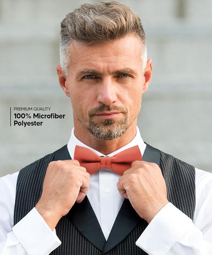 Solid Bow Tie in a Box by Vittorio Farina (basic - bow - tie - yellow) for Independent Retail Stores by Dubal Brothers