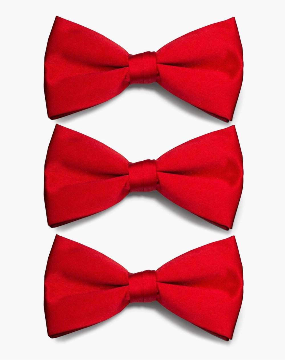 Solid Bow Tie in a Box (Multipacks) by Vittorio Farina - Red - Wholesale Bow Tie & Pocket Square by Dubal Brothers