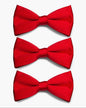 Solid Bow Tie in a Box (Multipacks) by Vittorio Farina - Red - Wholesale Bow Tie & Pocket Square by Dubal Brothers