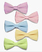Solid Bow Tie in a Box (Multipacks) by Vittorio Farina - Sky Blue/Pink/Lavender/Maize/Mint Green - Wholesale Bow Tie & Pocket Square by Dubal Brothers