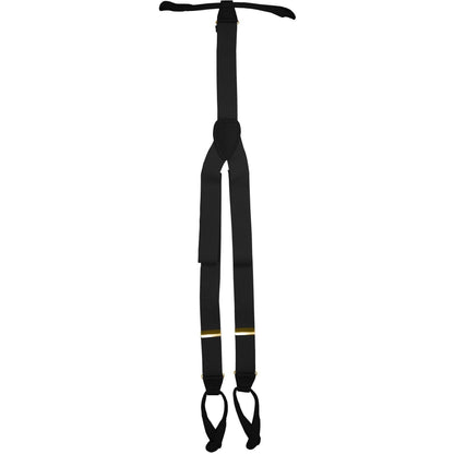 Solid Button End Suspenders with Gold or Silver Hardware in a Box by Vittorio Farina (SUSP_BE_GOLD_CHARCOAL) for Independent Retail Stores by Dubal Brothers
