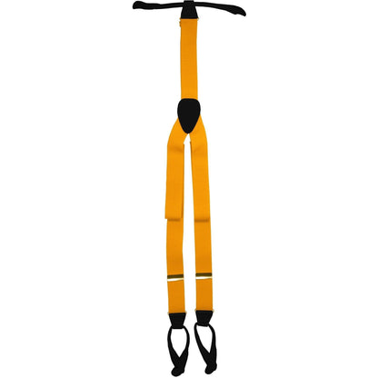 Solid Button End Suspenders with Gold or Silver Hardware in a Box by Vittorio Farina (SUSP_BE_GOLD_GOLD) for Independent Retail Stores by Dubal Brothers