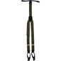 Solid Button End Suspenders with Gold or Silver Hardware in a Box by Vittorio Farina (SUSP_BE_GOLD_OLIVE) for Independent Retail Stores by Dubal Brothers