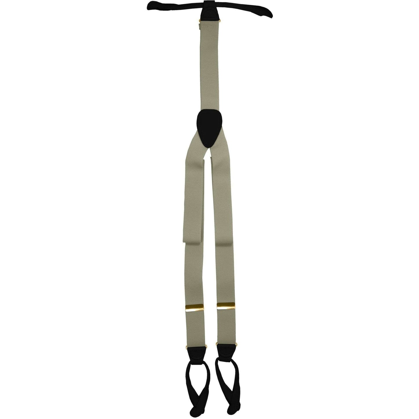 Solid Button End Suspenders with Gold or Silver Hardware in a Box by Vittorio Farina (SUSP_BE_GOLD_SILVER) for Independent Retail Stores by Dubal Brothers