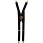 Solid Clip End Suspenders with Gold or Silver Hardware in a Box by Vittorio Farina (SUSP_CE_GOLD_BLACK) for Independent Retail Stores by Dubal Brothers