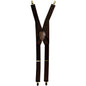 Solid Clip End Suspenders with Gold or Silver Hardware in a Box by Vittorio Farina (SUSP_CE_GOLD_BROWN) for Independent Retail Stores by Dubal Brothers