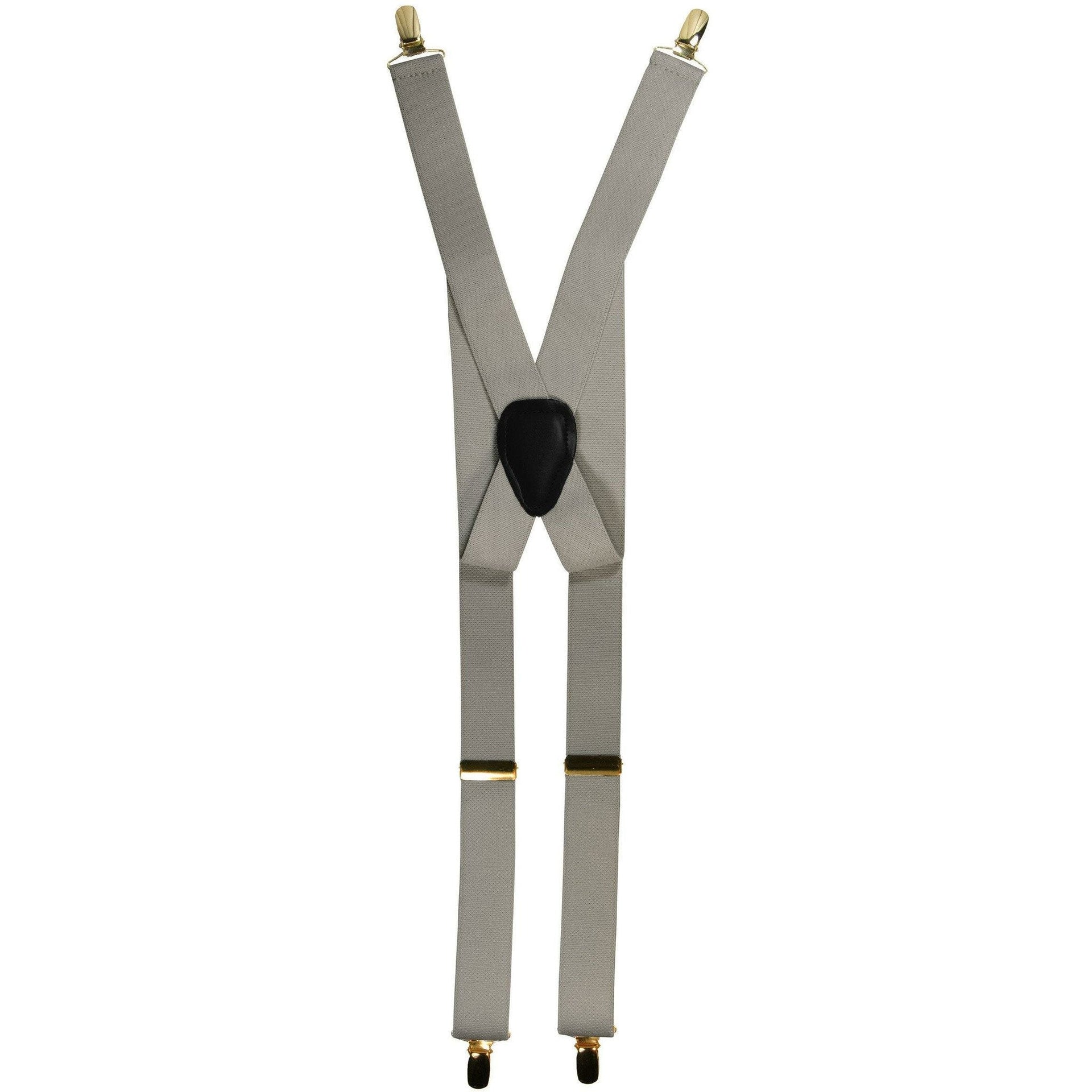 Solid Clip End Suspenders with Gold or Silver Hardware in a Box by Vittorio Farina (SUSP_CE_GOLD_SILVER) for Independent Retail Stores by Dubal Brothers
