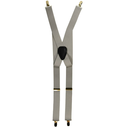 Solid Clip End Suspenders with Gold or Silver Hardware in a Box by Vittorio Farina (SUSP_CE_GOLD_SILVER) for Independent Retail Stores by Dubal Brothers