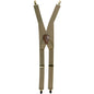 Solid Clip End Suspenders with Gold or Silver Hardware in a Box by Vittorio Farina (SUSP_CE_GOLD_TAUPE) for Independent Retail Stores by Dubal Brothers
