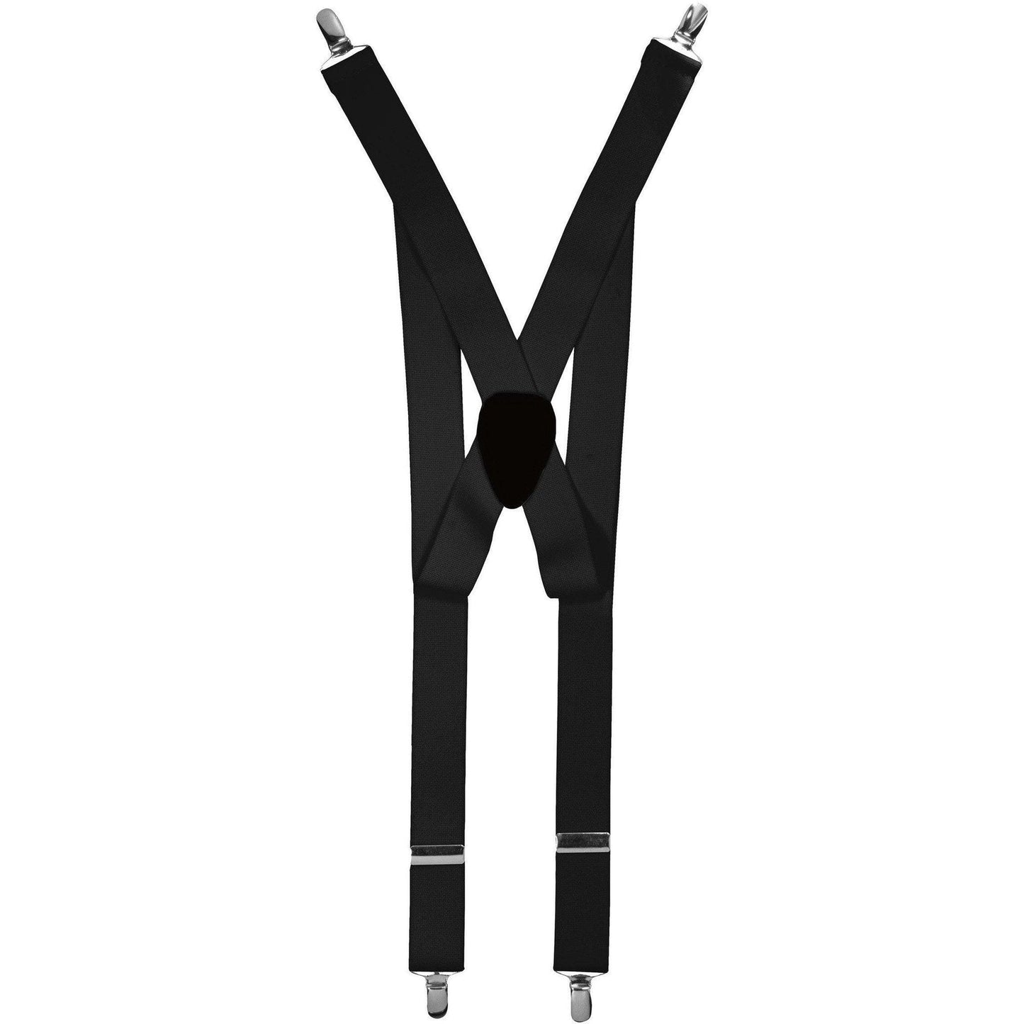 Solid Clip End Suspenders with Gold or Silver Hardware in a Box by Vittorio Farina (SUSP_CE_SILVER_CHARCOAL) for Independent Retail Stores by Dubal Brothers