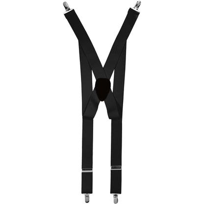 Solid Clip End Suspenders with Gold or Silver Hardware in a Box by Vittorio Farina (SUSP_CE_SILVER_CHARCOAL) for Independent Retail Stores by Dubal Brothers