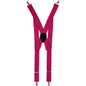 Solid Clip End Suspenders with Gold or Silver Hardware in a Box by Vittorio Farina (SUSP_CE_SILVER_HOT - PINK) for Independent Retail Stores by Dubal Brothers