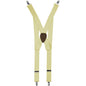 Solid Clip End Suspenders with Gold or Silver Hardware in a Box by Vittorio Farina (SUSP_CE_SILVER_IVORY) for Independent Retail Stores by Dubal Brothers
