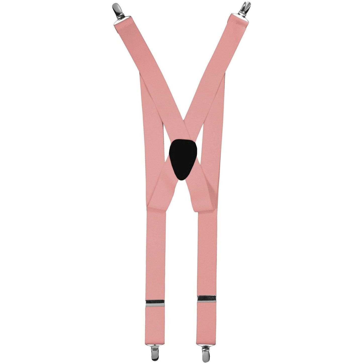 Solid Clip End Suspenders with Gold or Silver Hardware in a Box by Vittorio Farina (SUSP_CE_SILVER_PINK) for Independent Retail Stores by Dubal Brothers