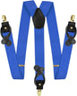 Solid Convertible Suspenders with Gold or Silver Hardware in a Box by Vittorio Farina (SUSP - CONV - GC_ROYAL) for Independent Retail Stores by Dubal Brothers