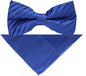 Solid Pleated Bow Tie & Pocket Square in a Box by Vittorio Farina (rbh - 010) for Independent Retail Stores by Dubal Brothers