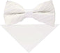 Solid Pleated Bow Tie & Pocket Square in a Box by Vittorio Farina (rbh - 03) for Independent Retail Stores by Dubal Brothers