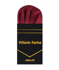 Solid Puff Pre - Folded Pocket Square by Vittorio Farina (PS - PREFOLD - PUFF_BURGUNDY) for Independent Retail Stores by Dubal Brothers