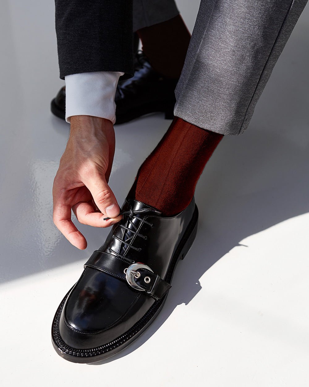 Solid Ribbed Design Over the Calf Dress Socks (12 Pack) by Vittorio Farina (o - c - royal - 12) for Independent Retail Stores by Dubal Brothers