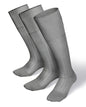 Solid Ribbed Design Over the Calf Dress Socks (12 Pack) by Vittorio Farina (o - c - silver - grey - 12) for Independent Retail Stores by Dubal Brothers