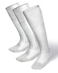 Solid Ribbed Design Over the Calf Dress Socks (12 Pack) by Vittorio Farina (o - c - white - 12) for Independent Retail Stores by Dubal Brothers
