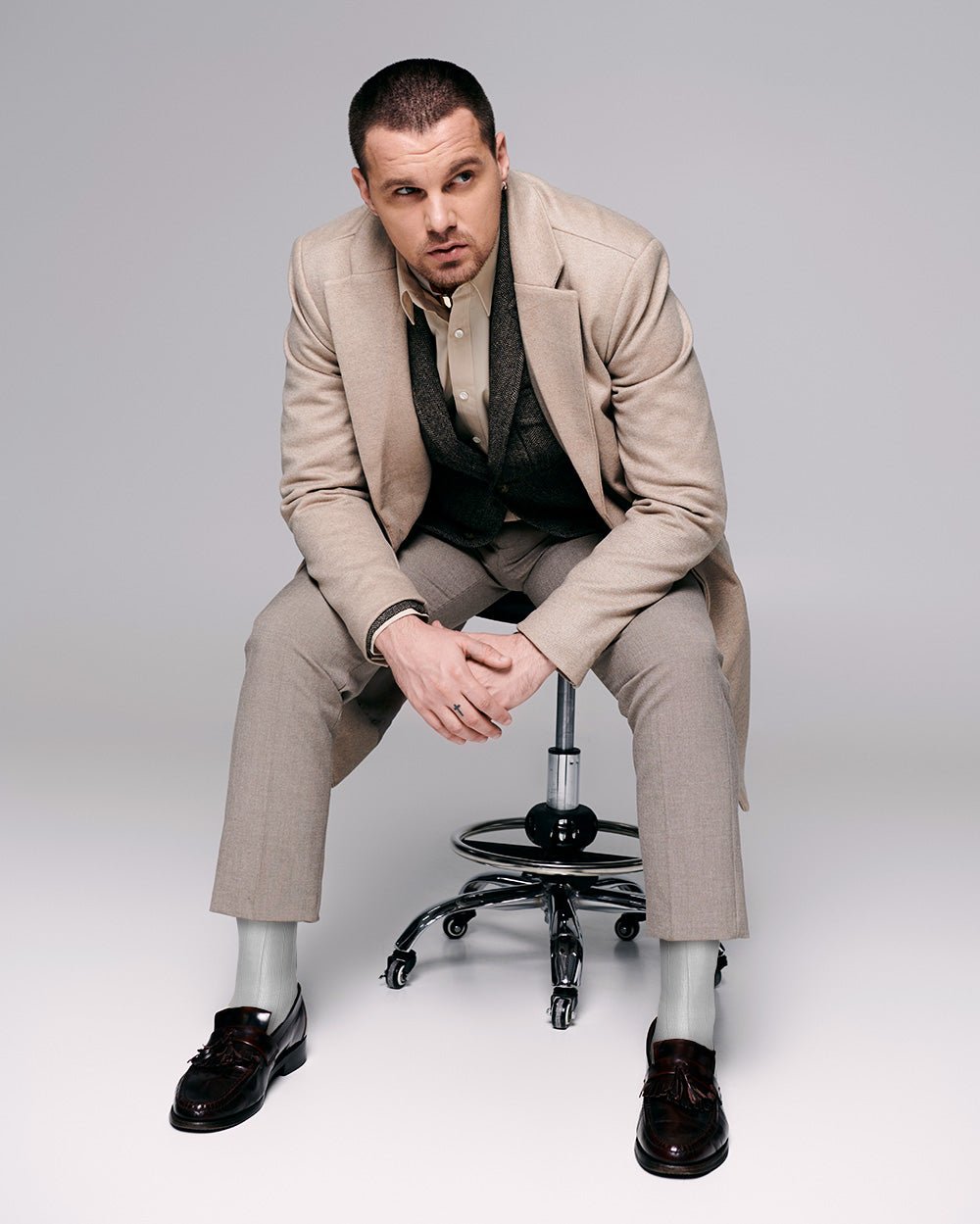 Solid Ribbed Design Over the Calf Dress Socks (12 Pack) by Vittorio Farina (o - c - white - 12) for Independent Retail Stores by Dubal Brothers