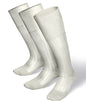 Solid Ribbed Design Over the Calf Dress Socks (3 Pack) by Vittorio Farina (o - c - ivory - 3) for Independent Retail Stores by Dubal Brothers