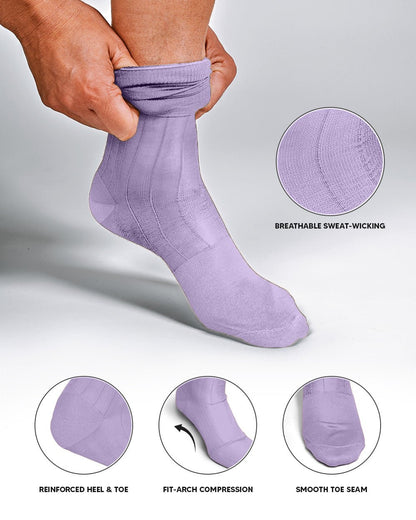 Solid Ribbed Design Over the Calf Dress Socks (3 Pack) by Vittorio Farina (o - c - ivory - 3) for Independent Retail Stores by Dubal Brothers