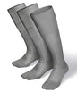 Solid Ribbed Design Over the Calf Dress Socks (3 Pack) by Vittorio Farina (o - c - silver - grey - 3) for Independent Retail Stores by Dubal Brothers