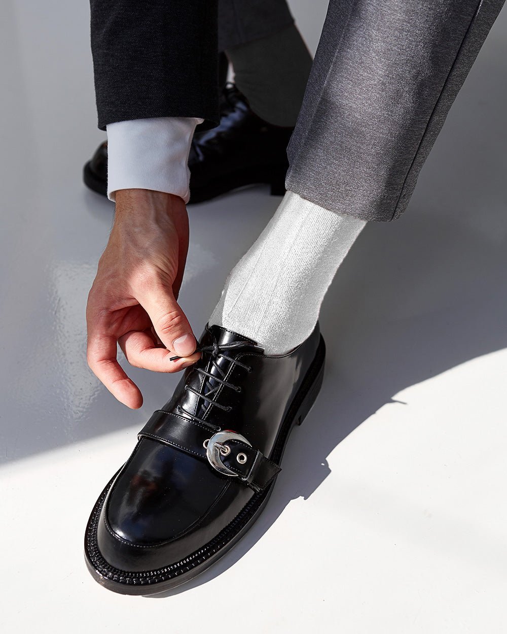 Solid Ribbed Design Over the Calf Dress Socks (3 Pack) by Vittorio Farina (o - c - white - 3) for Independent Retail Stores by Dubal Brothers